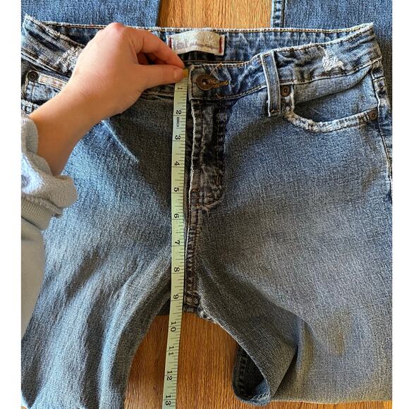 l.e.i. Vtg Low Rise Flare Jeans Size 5 - Picture 7 of 9